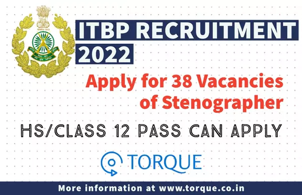 ITBP Stenographer recruitment 2022