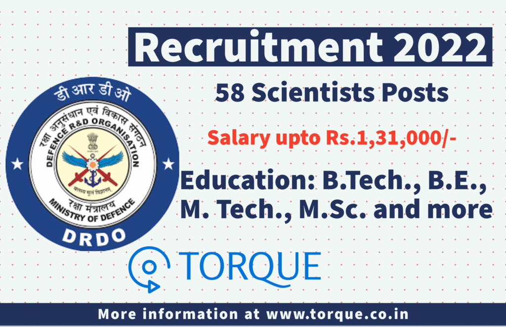 DRDO recruitment 2022