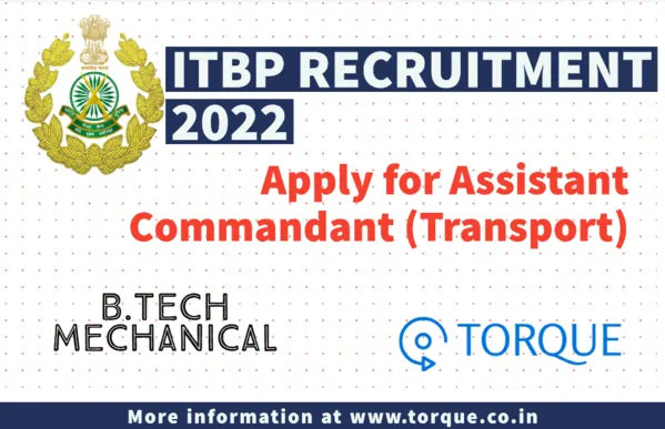 ITBP Assistant Commandant Recruitment